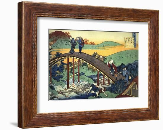 Ariwara no Narihira Ason-Katsushika Hokusai-Framed Art Print