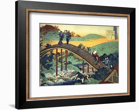 Ariwara no Narihira Ason-Katsushika Hokusai-Framed Art Print