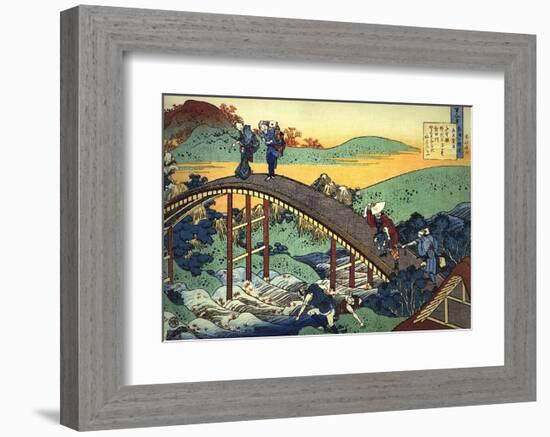 Ariwara no Narihira Ason-Katsushika Hokusai-Framed Art Print