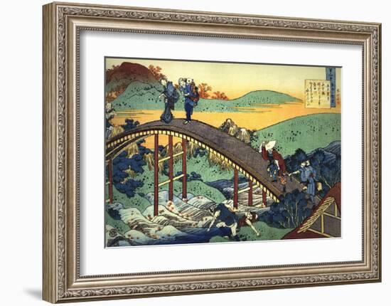 Ariwara no Narihira Ason-Katsushika Hokusai-Framed Art Print