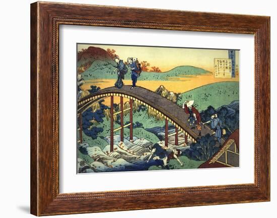 Ariwara no Narihira Ason-Katsushika Hokusai-Framed Giclee Print