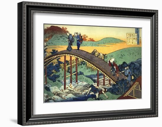 Ariwara no Narihira Ason-Katsushika Hokusai-Framed Giclee Print