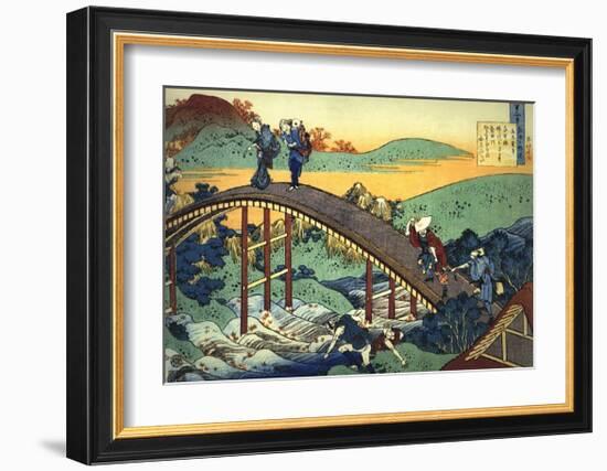 Ariwara no Narihira Ason-Katsushika Hokusai-Framed Giclee Print