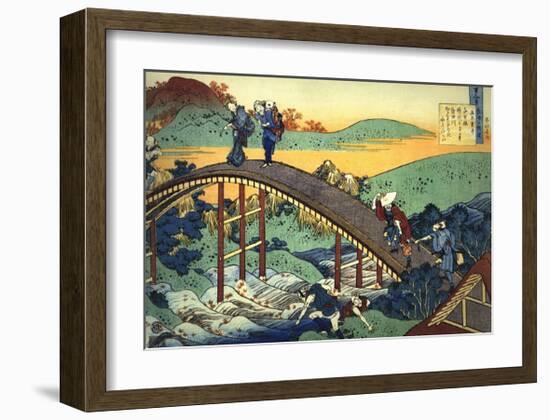 Ariwara no Narihira Ason-Katsushika Hokusai-Framed Giclee Print