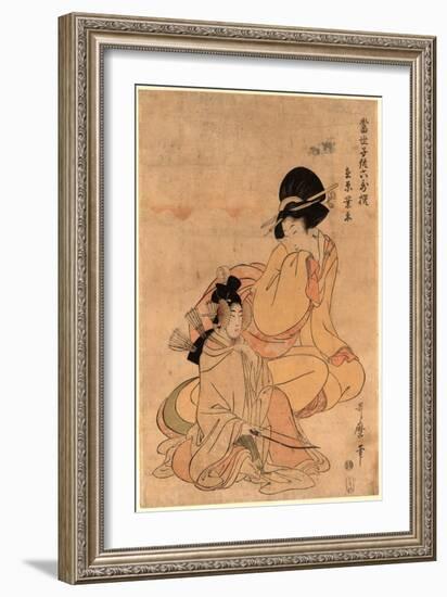 Ariwara No Narihira-Kitagawa Utamaro-Framed Giclee Print