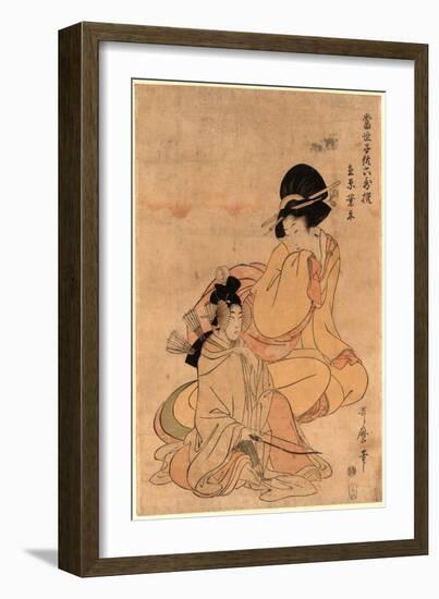 Ariwara No Narihira-Kitagawa Utamaro-Framed Giclee Print