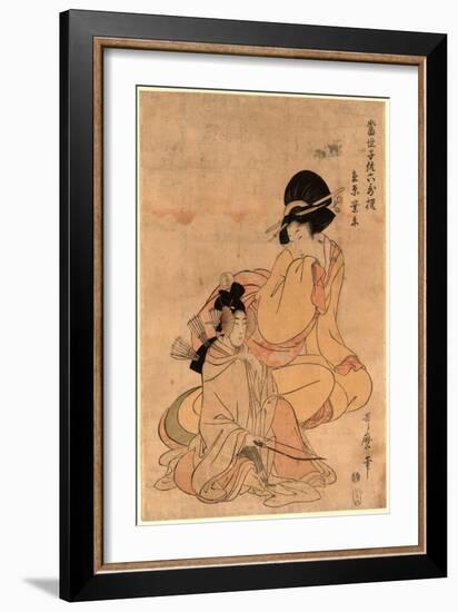 Ariwara No Narihira-Kitagawa Utamaro-Framed Giclee Print