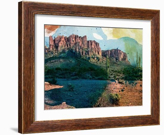 Arizona Abstract-Sisa Jasper-Framed Art Print