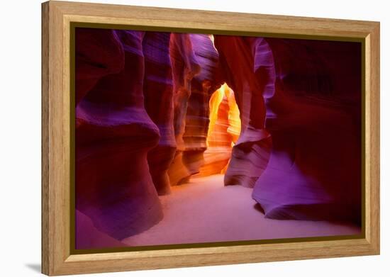 Arizona Antelope Canyon on Navajo Land Near Page USA-holbox-Framed Premier Image Canvas