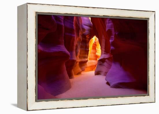 Arizona Antelope Canyon on Navajo Land Near Page USA-holbox-Framed Premier Image Canvas