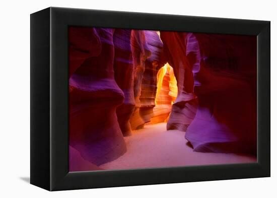 Arizona Antelope Canyon on Navajo Land Near Page USA-holbox-Framed Premier Image Canvas