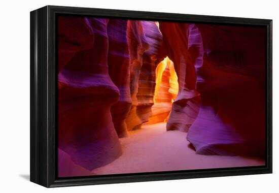 Arizona Antelope Canyon on Navajo Land Near Page USA-holbox-Framed Premier Image Canvas