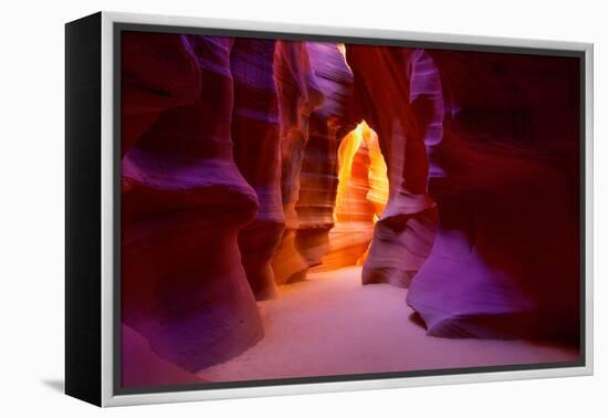 Arizona Antelope Canyon on Navajo Land Near Page USA-holbox-Framed Premier Image Canvas