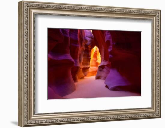 Arizona Antelope Canyon on Navajo Land Near Page USA-holbox-Framed Photographic Print