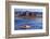 Arizona, Boats on Lake Powell at Wahweap, Far Shoreline Is in Utah-David Wall-Framed Photographic Print