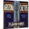Arizona Cactus Brand - Phoenix, Arizona - Citrus Crate Label-Lantern Press-Mounted Art Print