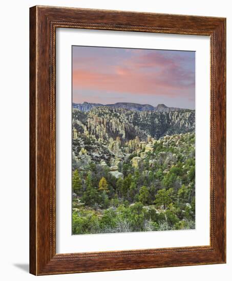 Arizona, Chiricahua National Monument. Sunrise on Rocky Landscape-Don Paulson-Framed Photographic Print