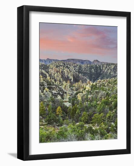 Arizona, Chiricahua National Monument. Sunrise on Rocky Landscape-Don Paulson-Framed Photographic Print