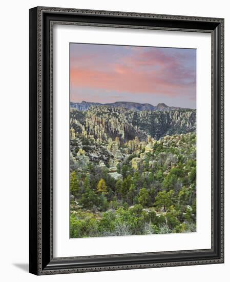 Arizona, Chiricahua National Monument. Sunrise on Rocky Landscape-Don Paulson-Framed Photographic Print