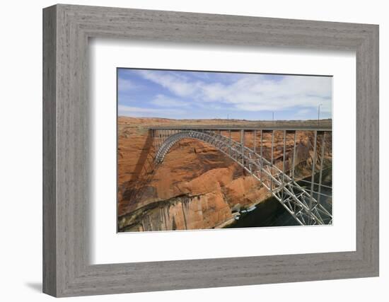 Arizona, Coconino Co, Glen Canyon Dam Bridge across the Colorado River-Kevin Oke-Framed Photographic Print