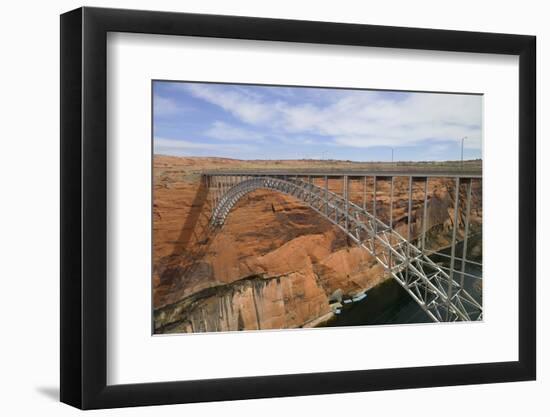 Arizona, Coconino Co, Glen Canyon Dam Bridge across the Colorado River-Kevin Oke-Framed Photographic Print