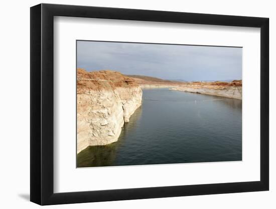 Arizona, Coconino Co, Glen Canyon Dam. Lake Powell-Kevin Oke-Framed Photographic Print