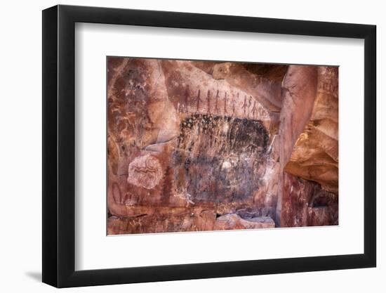 Arizona, Coconino National Forest, Palatki Heritage Site, Pictographs at Roasting Pit site-Jamie & Judy Wild-Framed Photographic Print