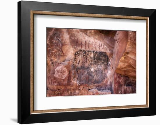 Arizona, Coconino National Forest, Palatki Heritage Site, Pictographs at Roasting Pit site-Jamie & Judy Wild-Framed Photographic Print