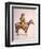 Arizona Cow-Boy on Horseback, Pastel Drawing by Frederic Remington, Ca, 1900-null-Framed Art Print