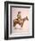 Arizona Cow-Boy on Horseback, Pastel Drawing by Frederic Remington, Ca, 1900-null-Framed Art Print