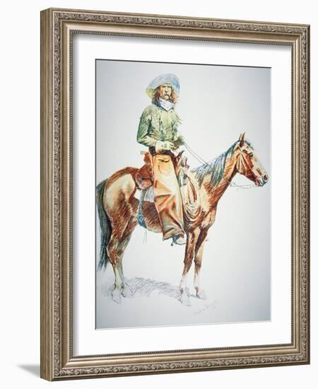 Arizona Cowboy, 1901-Frederic Sackrider Remington-Framed Giclee Print
