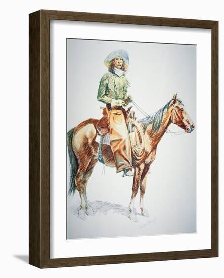 Arizona Cowboy, 1901-Frederic Sackrider Remington-Framed Giclee Print