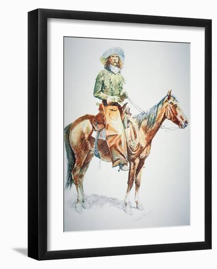 Arizona Cowboy, 1901-Frederic Sackrider Remington-Framed Giclee Print