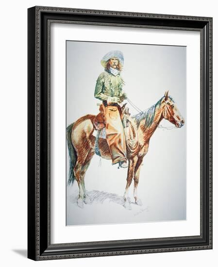 Arizona Cowboy, 1901-Frederic Sackrider Remington-Framed Giclee Print