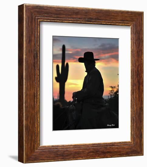 Arizona Cowboy-Barry Hart-Framed Art Print