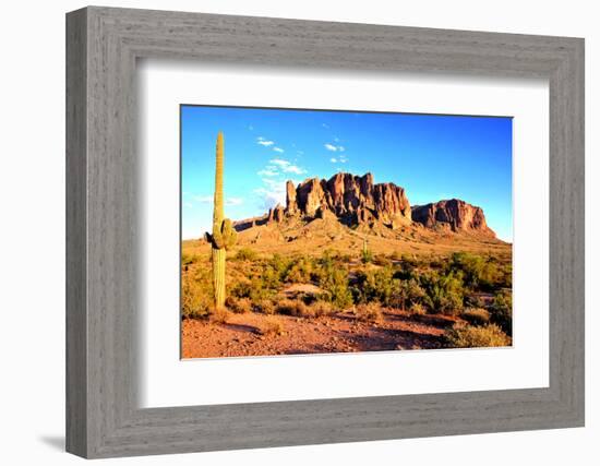 Arizona Desert Sunset-Jeni Foto-Framed Photographic Print