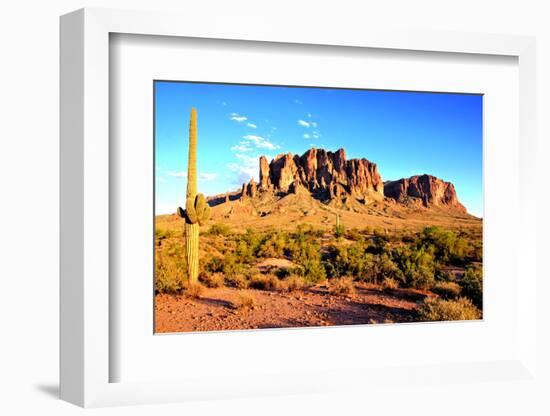 Arizona Desert Sunset-Jeni Foto-Framed Photographic Print