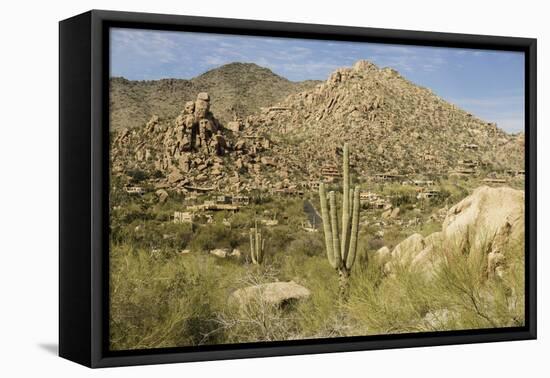 Arizona, Desert Valley Landscape near Phoenix,Scottsdale,Usa-BCFC-Framed Premier Image Canvas