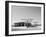 Arizona Deserted Gas Station Architecture Landscape, Two Guns Ghost Town in Black and White 3-Kevin Lange-Framed Photographic Print