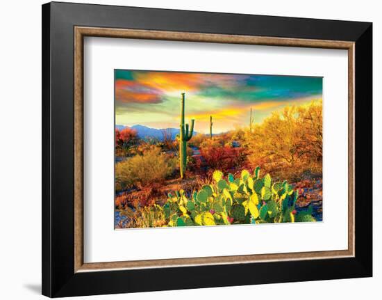 Arizona - Dessert Colors-null-Framed Art Print