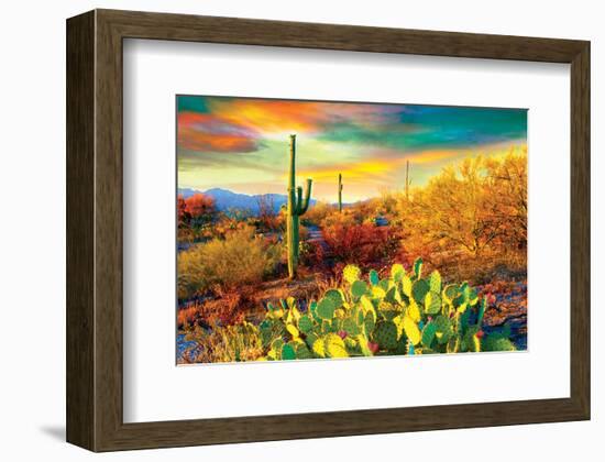 Arizona - Dessert Colors--Framed Art Print