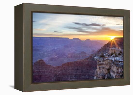 Arizona, Grand Canyon National Park, South Rim, Mather Point, Sunrise-Jamie & Judy Wild-Framed Premier Image Canvas