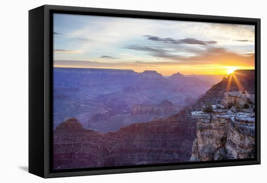 Arizona, Grand Canyon National Park, South Rim, Mather Point, Sunrise-Jamie & Judy Wild-Framed Premier Image Canvas
