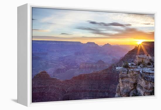 Arizona, Grand Canyon National Park, South Rim, Mather Point, Sunrise-Jamie & Judy Wild-Framed Premier Image Canvas