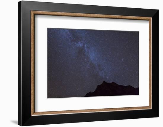 Arizona, Grand Canyon NP. The Milky Way over the Rim of Grand Canyon-Don Grall-Framed Photographic Print