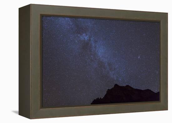 Arizona, Grand Canyon NP. The Milky Way over the Rim of Grand Canyon-Don Grall-Framed Premier Image Canvas