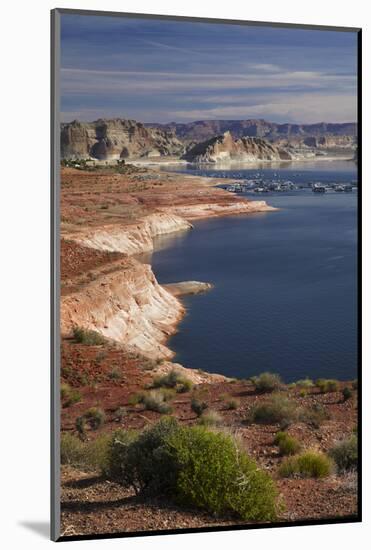 Arizona, Lake Powell at Wahweap, Far Shoreline Is in Utah-David Wall-Mounted Photographic Print