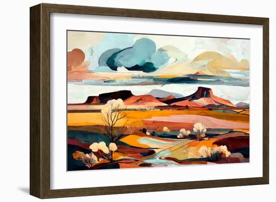 Arizona Landscape-Avril Anouilh-Framed Art Print