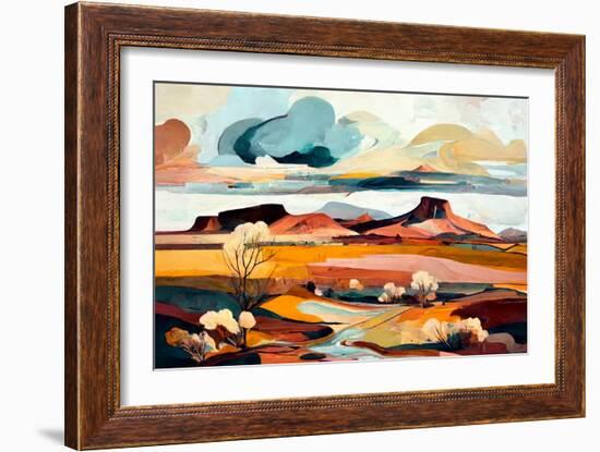 Arizona Landscape-Avril Anouilh-Framed Art Print