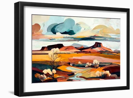 Arizona Landscape-Avril Anouilh-Framed Art Print